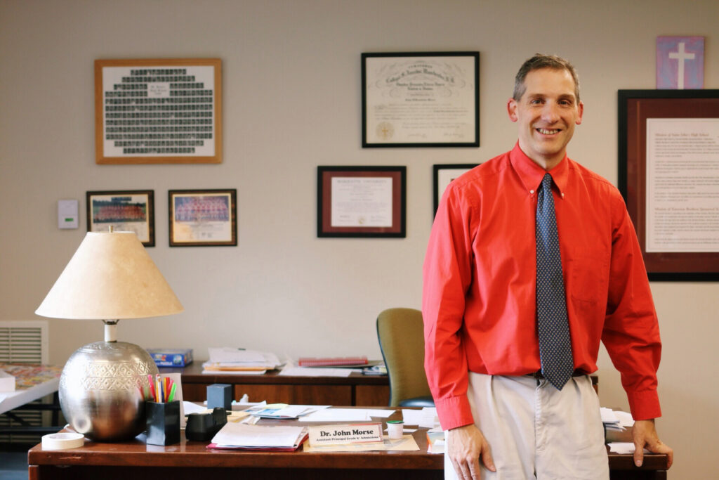Dr. Morse who is SJ international students counselor.